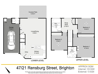 47/21 Rensburg Street, Brighton, Brisbane - Northern Region , 3 غرف, 2 حمامات, Townhouse
