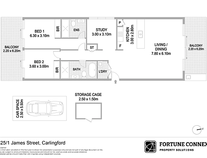 525/1 James Street, Carlingford, Parramatta (Northwest suburbs), 2房, 2浴, Apartment