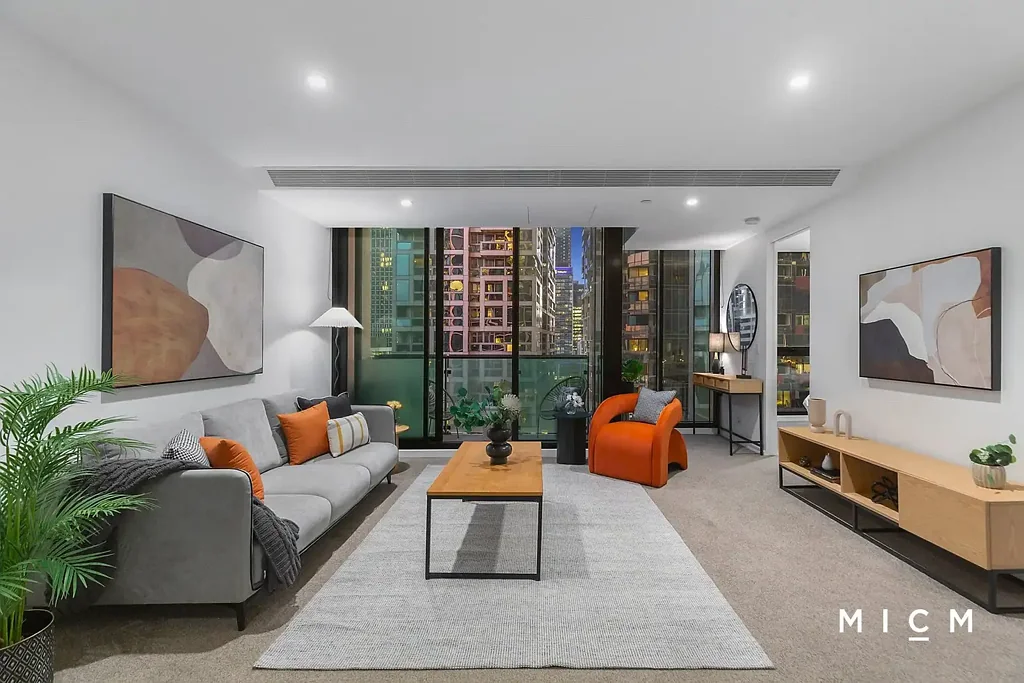 Melbourne 2房 阳光明媚空间 时尚两房公寓 便捷大学交通 舒适安全社区 壮观市景阳台 现代便利设施 Spacious, Stylish and Sleek Retreat in the Heart of the City