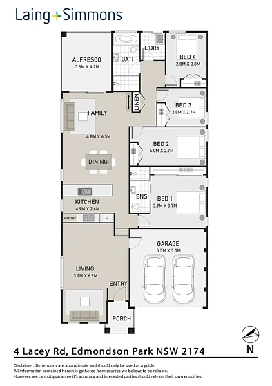 4 Lacey Road, Edmondson Park, NSW 2174, 4 Bedrooms, 2 Bathrooms, House