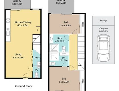 204/12 Fourth Avenue, Blacktown, Western Suburbs, 2 ਕਮਰੇ, 2 ਬਾਥਰੂਮ, Apartment