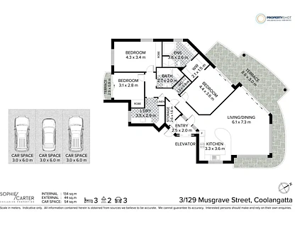 3/129-131 Musgrave Street, Coolangatta, Gold Coast, 3 chambres, 2 salles de bain, Apartment