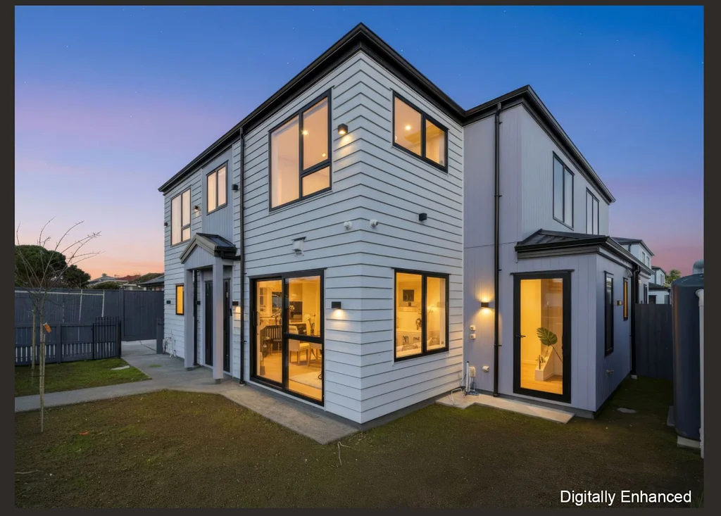 Pukekohe 3ห้องนอน Contemporary Elegance: Stunning & Modern Home