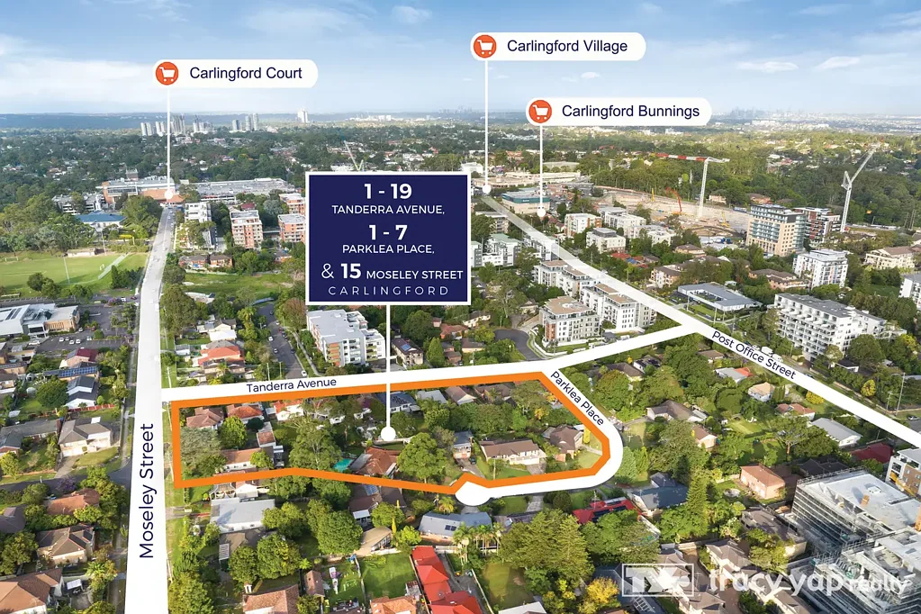 Carlingford 1-19 Tanderra Avenue and 1-7 Parklea Place,15 Moseley Street Carlingford