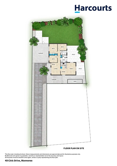 Plano ng Bahay - 4B Civic Drive, Wanneroo, WA 6065