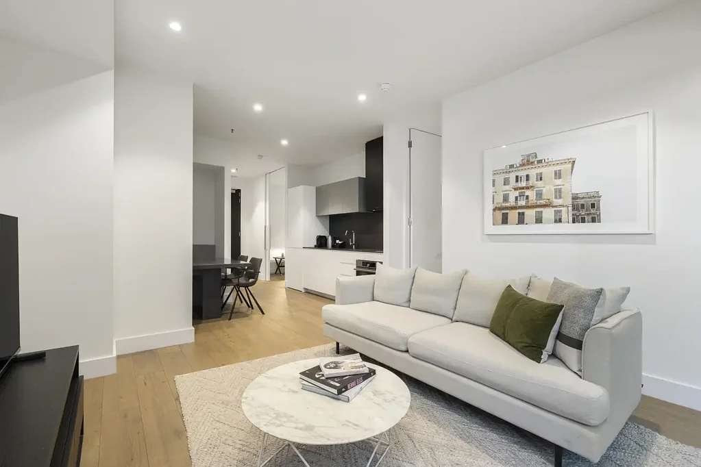 Fully Furnished Two-Bedroom Apartment with Rooftop Lake Views & Premium Amenities