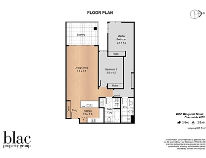208/1 Kingsmill Street, Chermside, QLD 4032, 2 Kuwarto, 2 Banyo, Unit