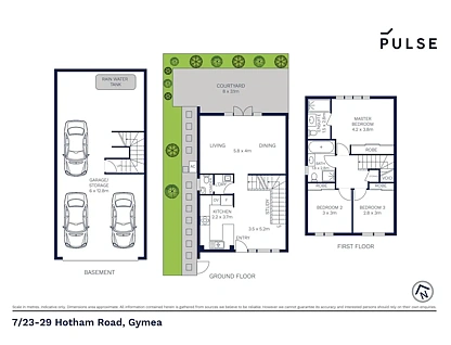 7/23-29 Hotham Road, Gymea, NSW 2227, 3 રૂમ, 2 બાથરૂમ, Townhouse