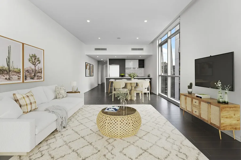 South Brisbane 2غرفة نوم A Top-Floor Residence Framed by River & City Views