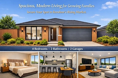Bonshaw 4 Bedroom Spacious, Modern Living for Growing Families, Secure Your Spot in Bonshaw’s Rising Market