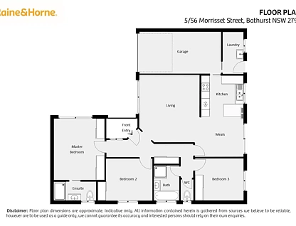 5/56 Morrisset Street, Bathurst, NSW 2795, 3房, 2浴, Unit