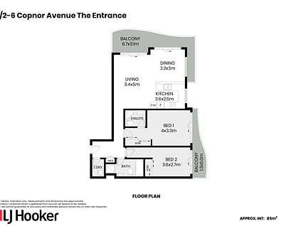 8/2-6 Copnor Avenue, The Entrance, Central Coast, 2 habitaciones, 2 baños, Apartment