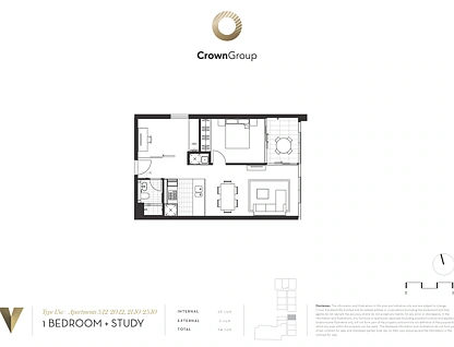 2210/45 Macquarie Street, Parramatta, Parramatta (Northwest suburbs), 1 rūma, 1 rūma horoi, Apartment