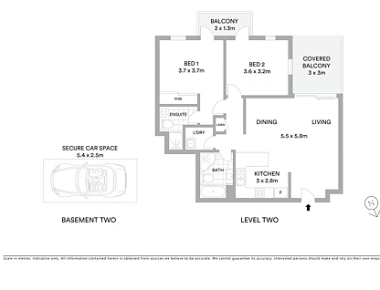 20/20-22 College Crescent, Hornsby, Upper North Shore, 2 habitaciones, 2 baños, Apartment