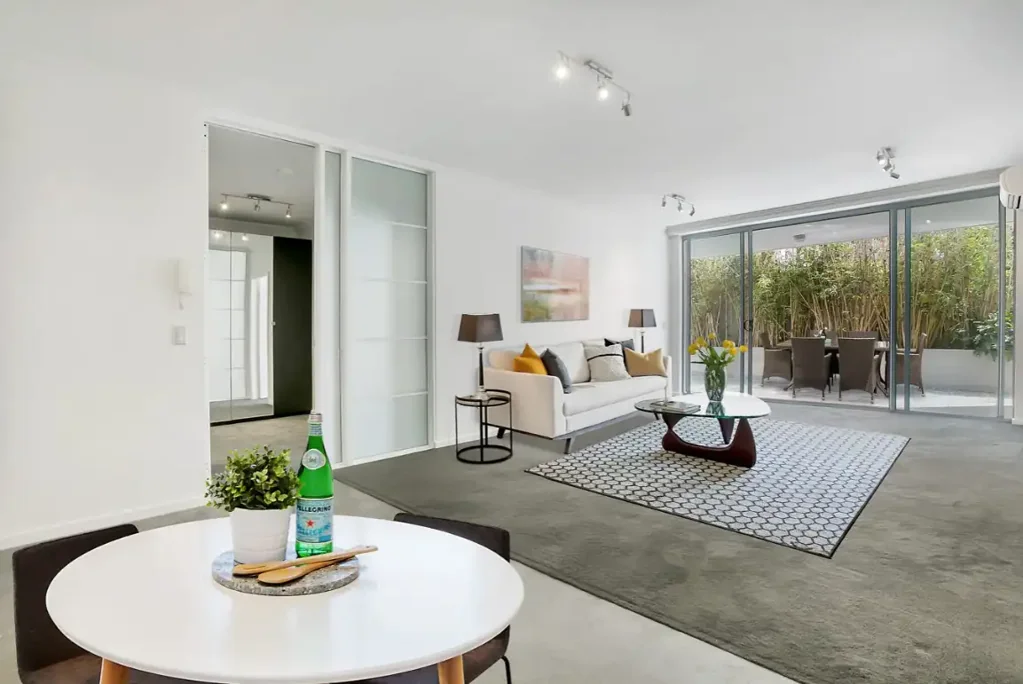 Modern 1-Bedroom + Study Apartment in Redfern – Ground Floor with Courtyard & Pool Access