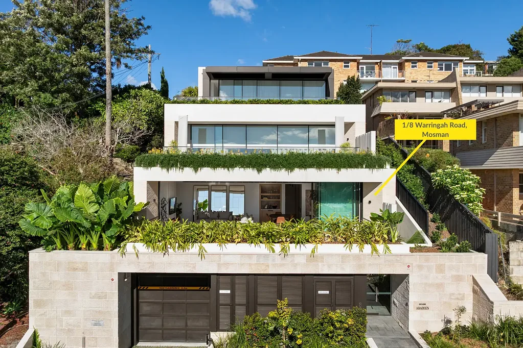 Mosman 3غرفة نوم Brand-New Whole-Floor Residence with Panoramic Middle Harbour Views