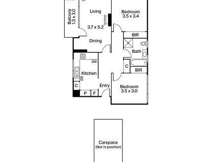 12/40 Northcote Avenue, Caulfield North, Inner East Melbourne, 2 ห้องนอน, 1 ห้องน้ำ, Apartment