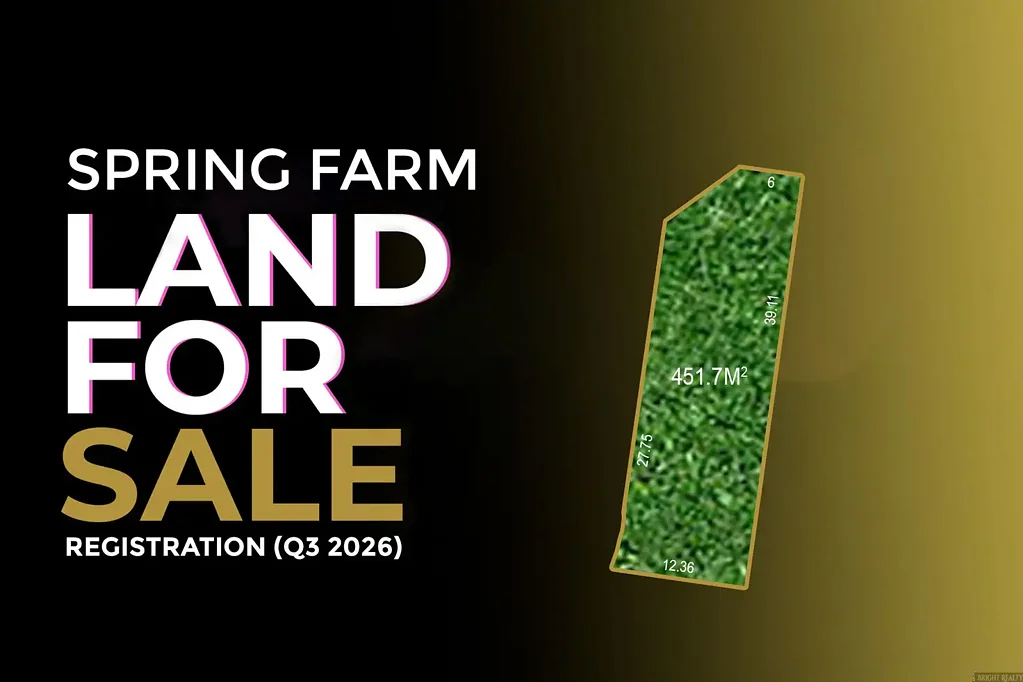 Spring Farm 顶尖学校环绕 早期学习便捷 靠近医院服务 春农商圈近邻 公园绿地环绕 高速公路畅达 Exclusive Land Opportunity in Spring Farm - Registration anticipated Q3 2026