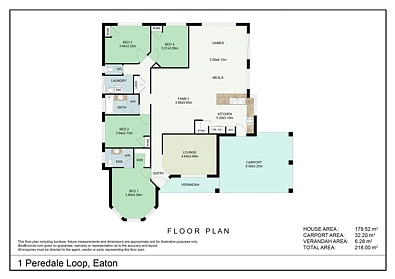 1 Perendale Loop, Eaton, WA 6232, 4房, 2浴, House