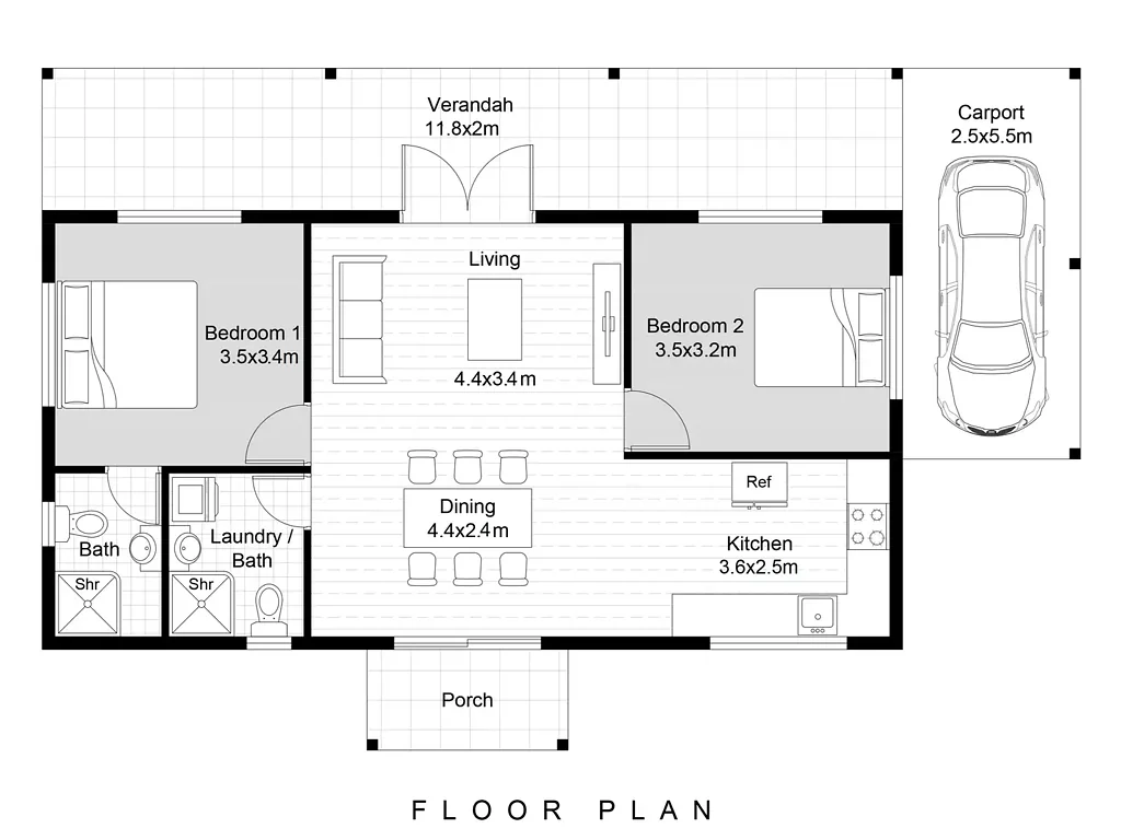 Russell Island 2침실 Brand New 2 bed, 2 bath Home