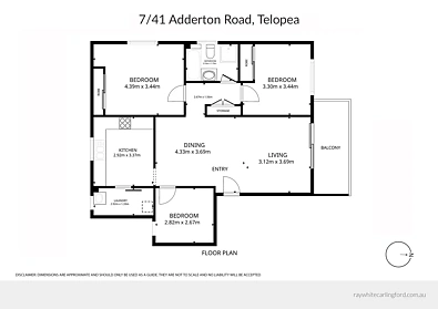 7/41 Adderton Road, Telopea, NSW 2117, 3房, 1浴, Apartment
