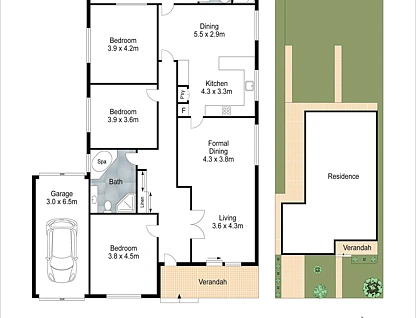 147 Gloucester Road, Hurstville, St George, 3 कमरे, 2 बाथरूम, House