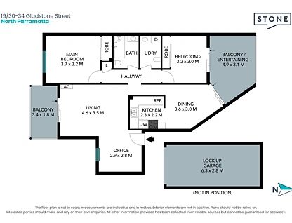 19/30-34 Gladstone Street, North Parramatta, Parramatta (Northwest suburbs), 2 Schlafzimmer, 1 Badezimmer, Apartment