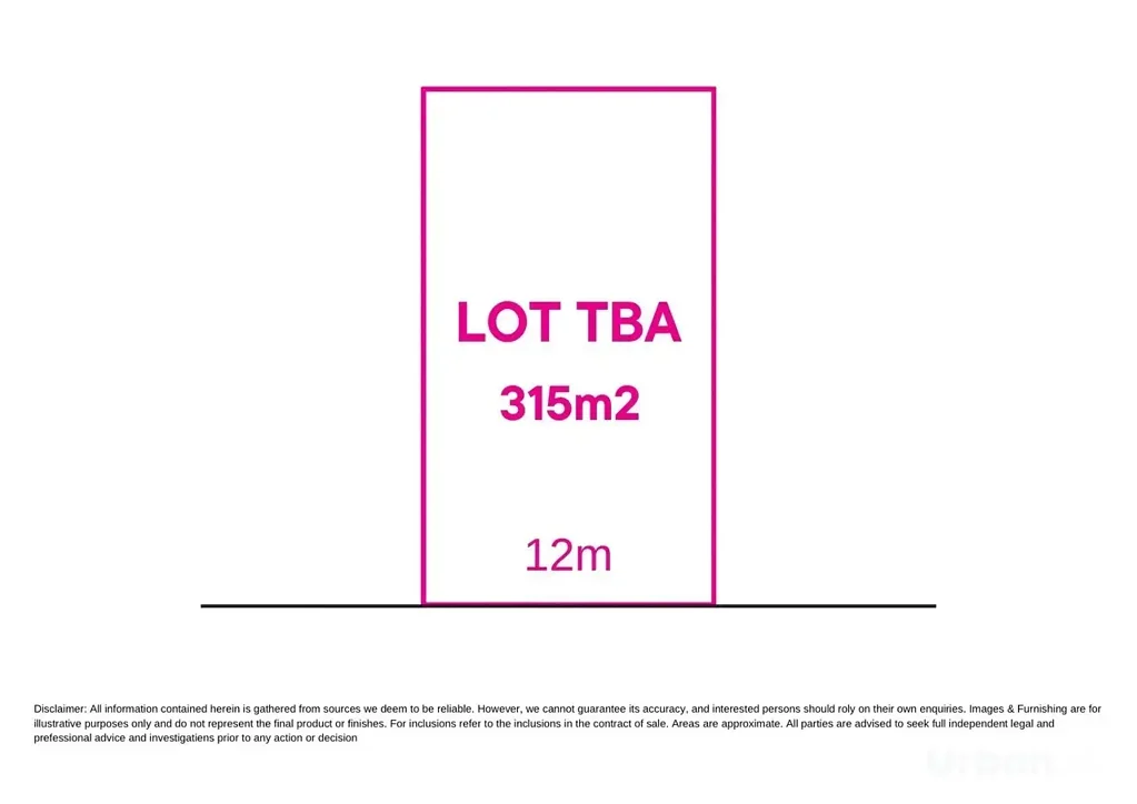 Grantham Farm Registered 315m² Block | 12m Frontage | North-West Facing