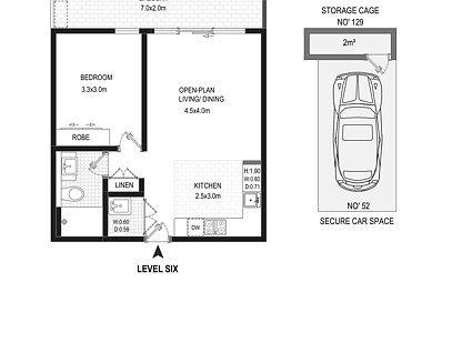 607/101C Lord Sheffield Circuit, Penrith, Outer Western Sydney, 1 રૂમ, 1 બાથરૂમ, Apartment