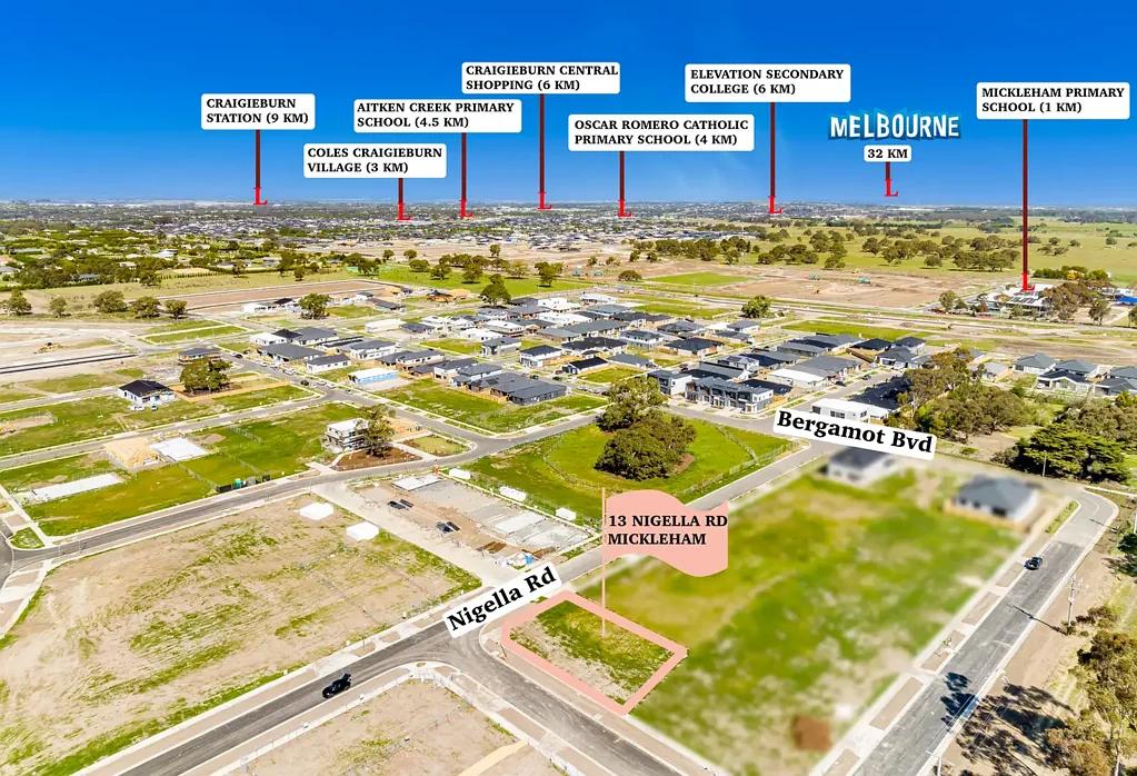 Mickleham 536平米土地，密克尔汉中心，步行2分钟到公园，4分钟到小学，6分钟到购物中心，10分钟到湖保护区，23分钟到机场，40分钟到CBD。联系Jay 0435 013 605或Prince 0430 200 133。 536m2 Titled land in Mickleham !
