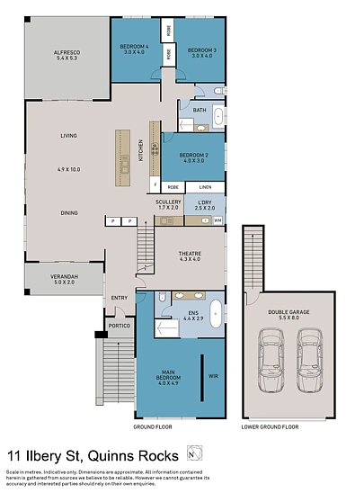 Plano ng Bahay - 11 Ilbery Street, Quinns Rocks, WA 6030