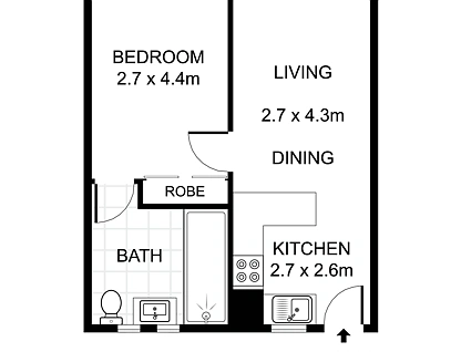 11/3-5 School Parade, Marrickville, Inner West, 1 침실, 1 욕실, Apartment