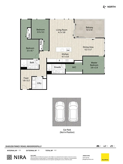 10401/29 Finney Road, Indooroopilly, QLD 4068, 3 Bedrooms, 2 Bathrooms, Apartment