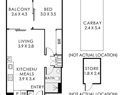 308/5 Cattalini Lane, North Fremantle, North West Perth, 1房, 1浴, Apartment