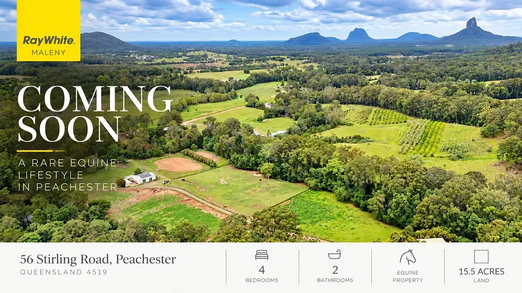 Peachester 4ਬੈੱਡਰੂਮ A Rare Equine Lifestyle with the Glass House Mountains on the Horizon