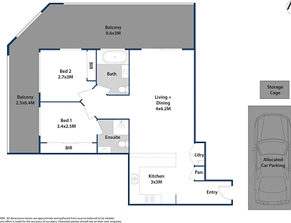 305/357-359 Great Western Highway, South Wentworthville, Parramatta (Northwest suburbs), 2 rūma, 2 rūma horoi, Apartment