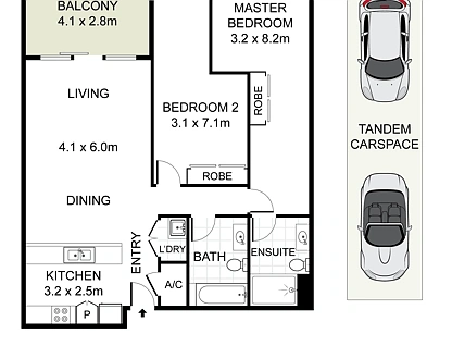 607/208-210 Coward Street, Mascot, Eastern Suburbs, 2房, 2浴, Apartment