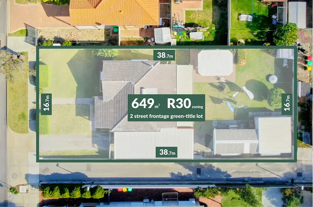 East Victoria Park 2ਬੈੱਡਰੂਮ Corner the Market: Dual-Frontage Development Potential