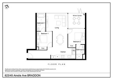 623/45 Ainslie Ave, Braddon, ACT 2612, 2 habitaciones, 2 baños, Apartment