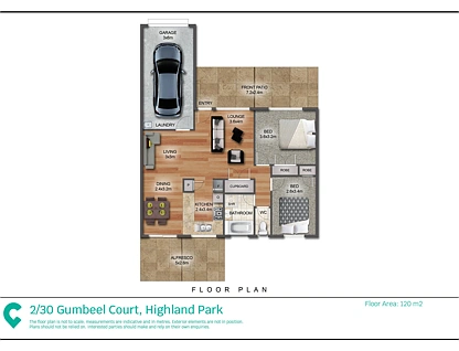 2/30 Gumbeel Court, Highland Park, Gold Coast, 2 ਕਮਰੇ, 1 ਬਾਥਰੂਮ, Apartment