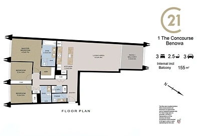 1 The Concourse, Benowa, QLD 4217, 3 slaapkamers, 3 badkamers, Apartment