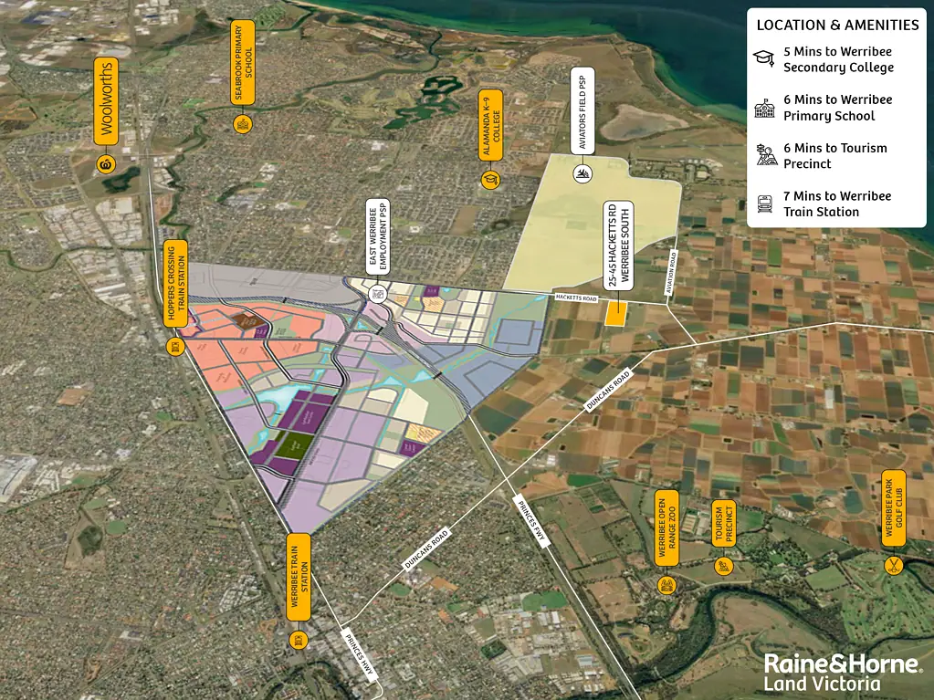 Werribee South 21 Acres Next to Upper Point Cook & Featherbrook Estate