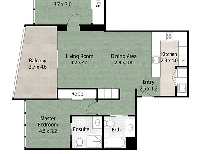 11803/8 Harbour Road, Hamilton, Durie Hill, 2房, 2浴, Apartment