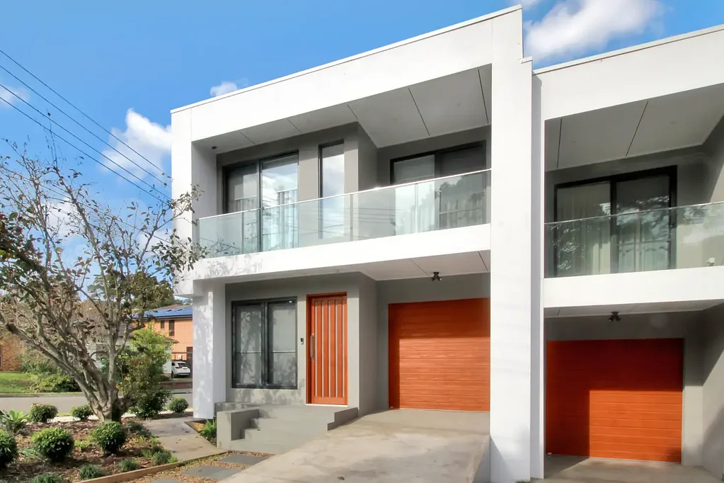 Modern architecturally designed two storey four bedroom duplex