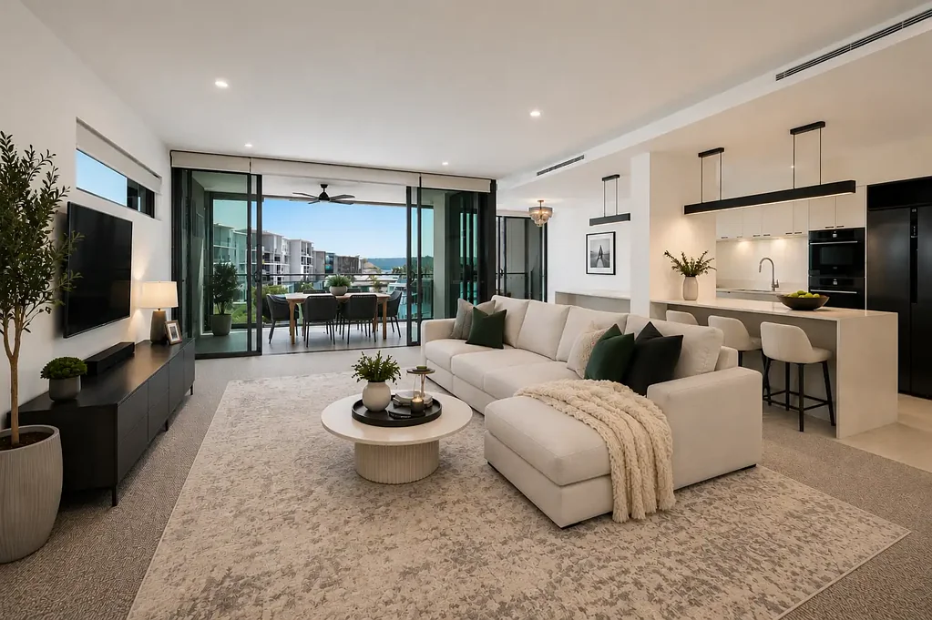 Paradise Point 3침실 Sophisticated Island Living - Stunning Northern Aspect