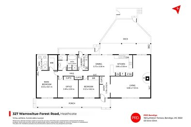 327 Warrowitue-Forest Road, Heathcote, VIC 3523, 3房, 2浴, House