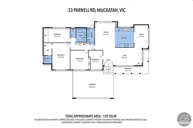 फ्लोर प्लान - 33 Parnell Road, Muckatah, VIC 3644