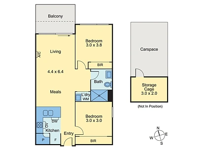 122/5 Beavers Road, Northcote, North Melbourne, 2 rūma, 1 rūma horoi, Apartment