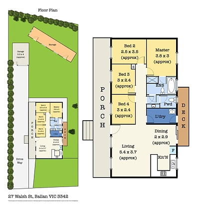 27 Walsh street, Ballan, VIC 3342, 4 slaapkamers, 1 badkamers, House