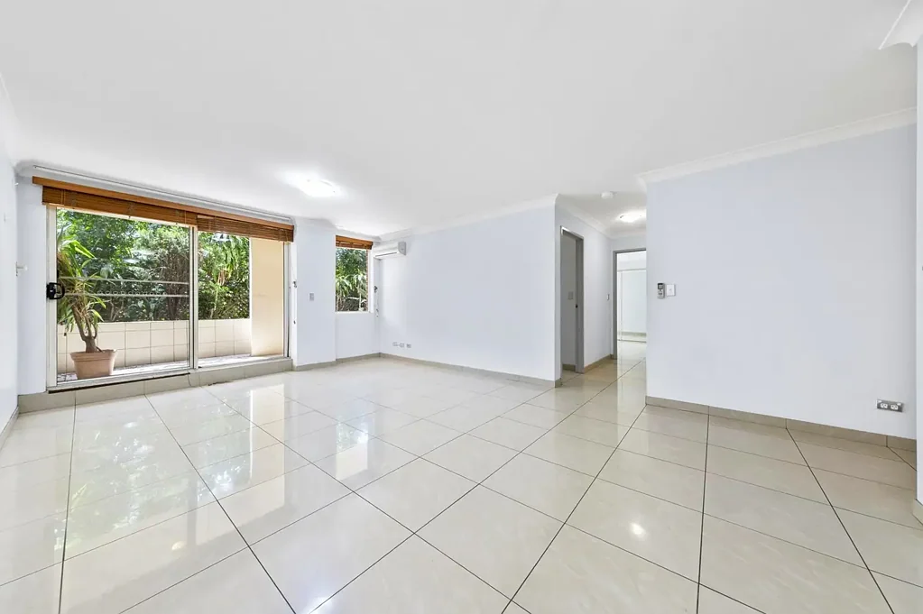 Resort style living | Private courtyard apartment with tiled floors throughout